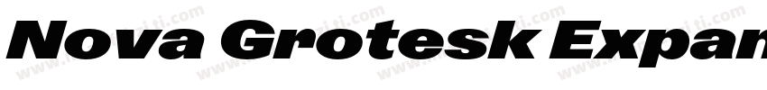 Nova Grotesk Expande字体转换